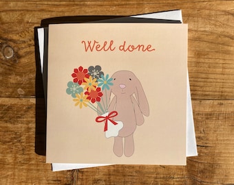 Alfie & Blanky well done card