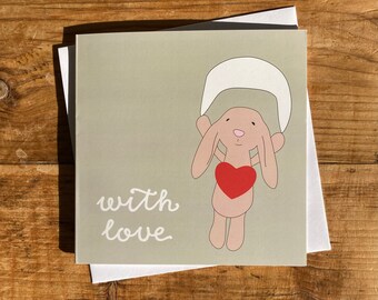 Alfie & Blanky with love card