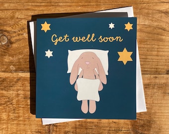 Alfie & Blanky get well soon card