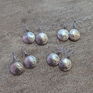 Vintage Buffalo/Indian Head Nickel Earrings