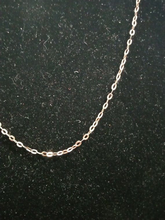 Fine 9ct paperclip rose gold chain - image 1