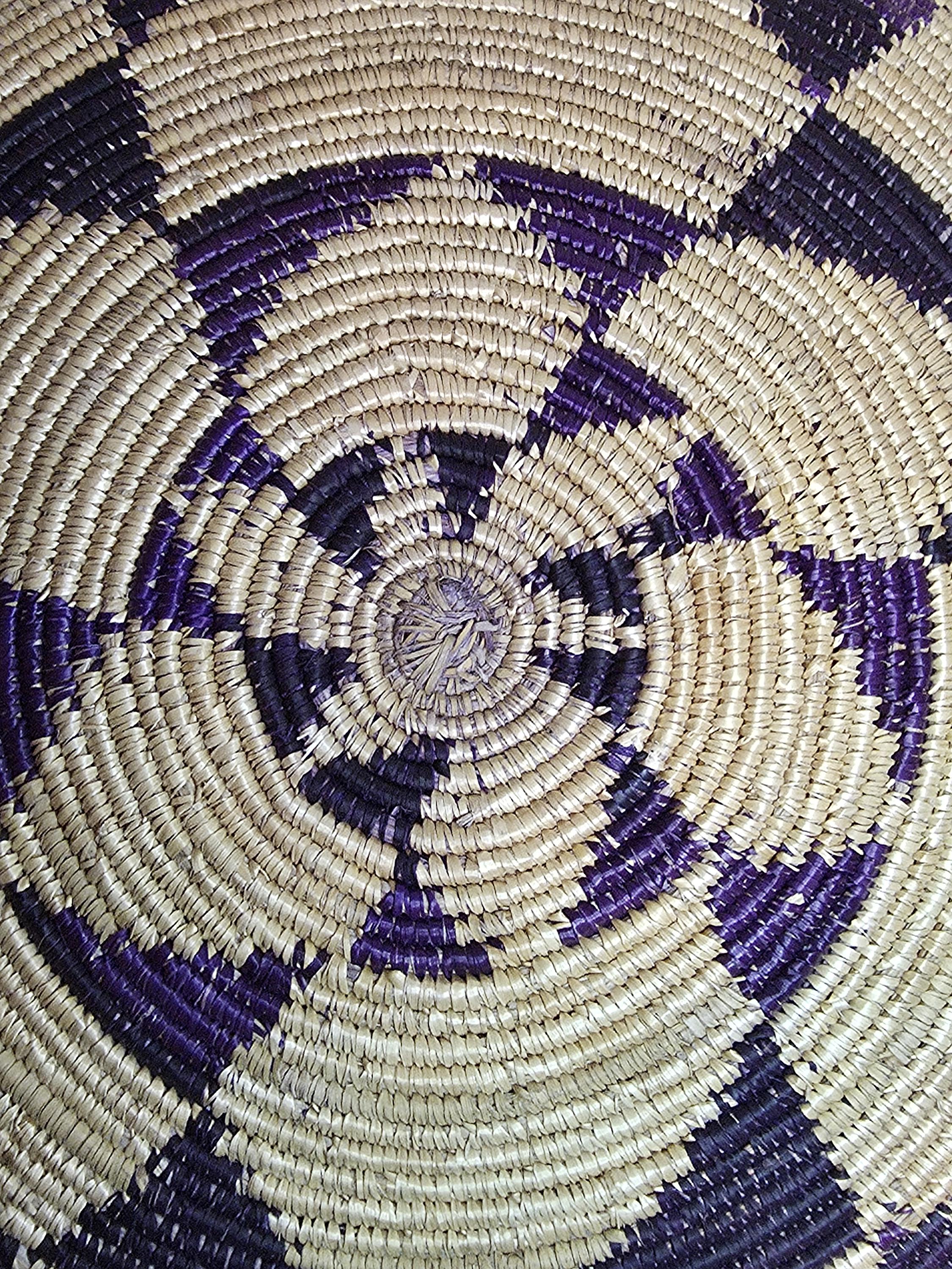 Vintage Rwandan Agaseke Basket Hand Woven Made by Tutsi and Hutu Women ...