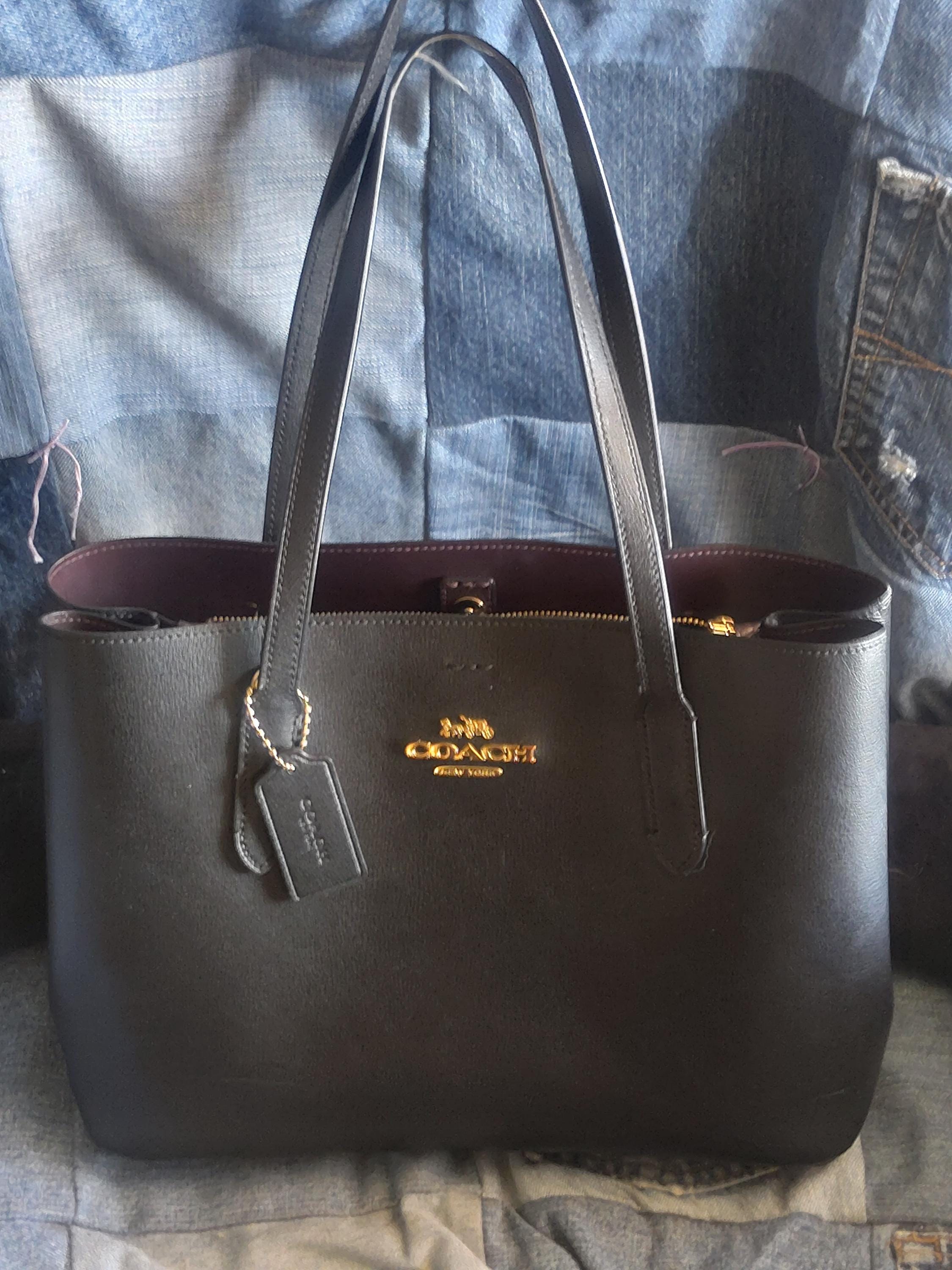 Coach Vintage 7597 Tote Bag Camel Vintage black leather coach 