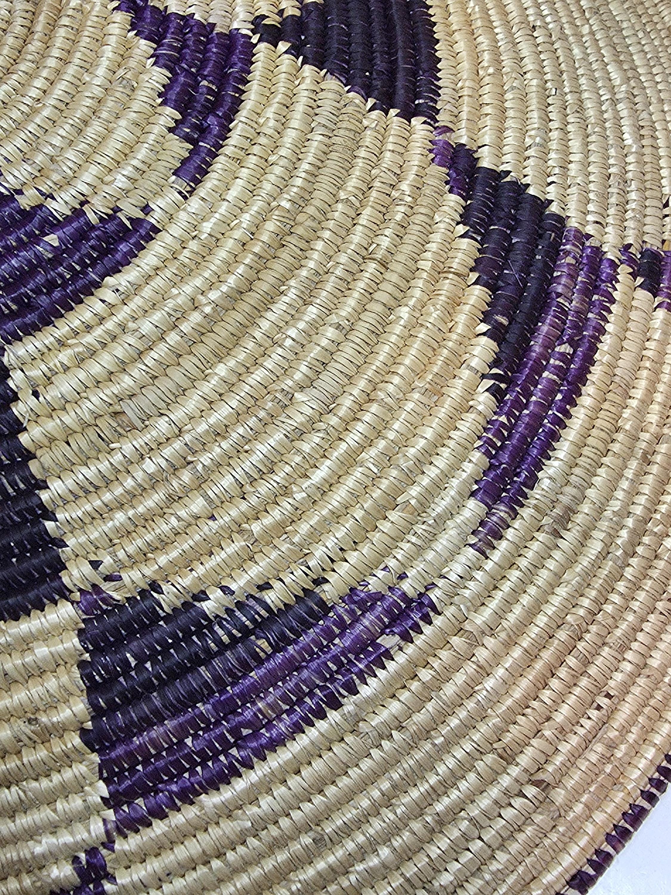 Vintage Rwandan Agaseke Basket Hand Woven Made by Tutsi and Hutu Women ...
