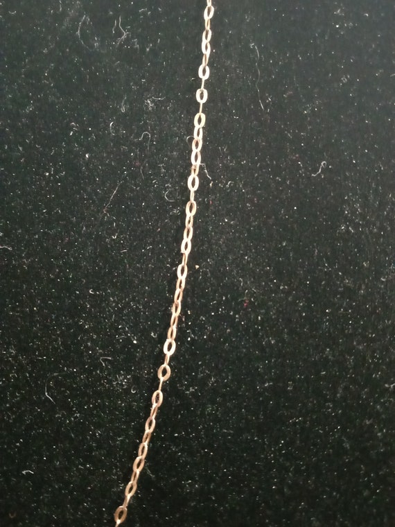 Fine 9ct paperclip rose gold chain - image 5