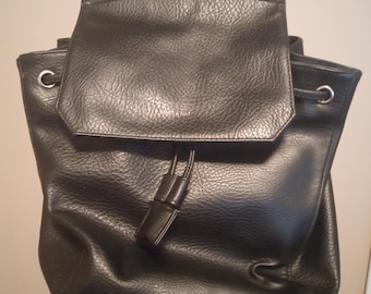 Mochila de piel sintética negra Matt&Nat de piel vegana