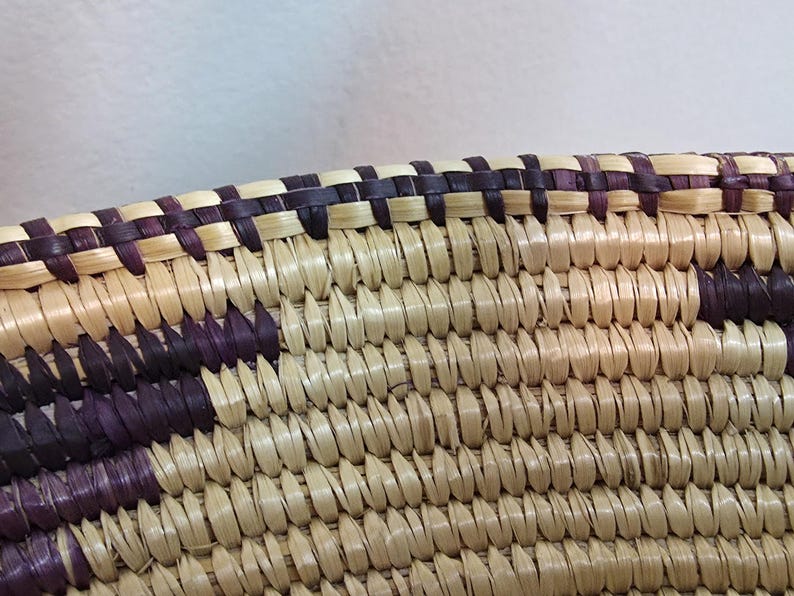 Vintage Rwandan Agaseke Basket Hand Woven Made by Tutsi and Hutu Women ...