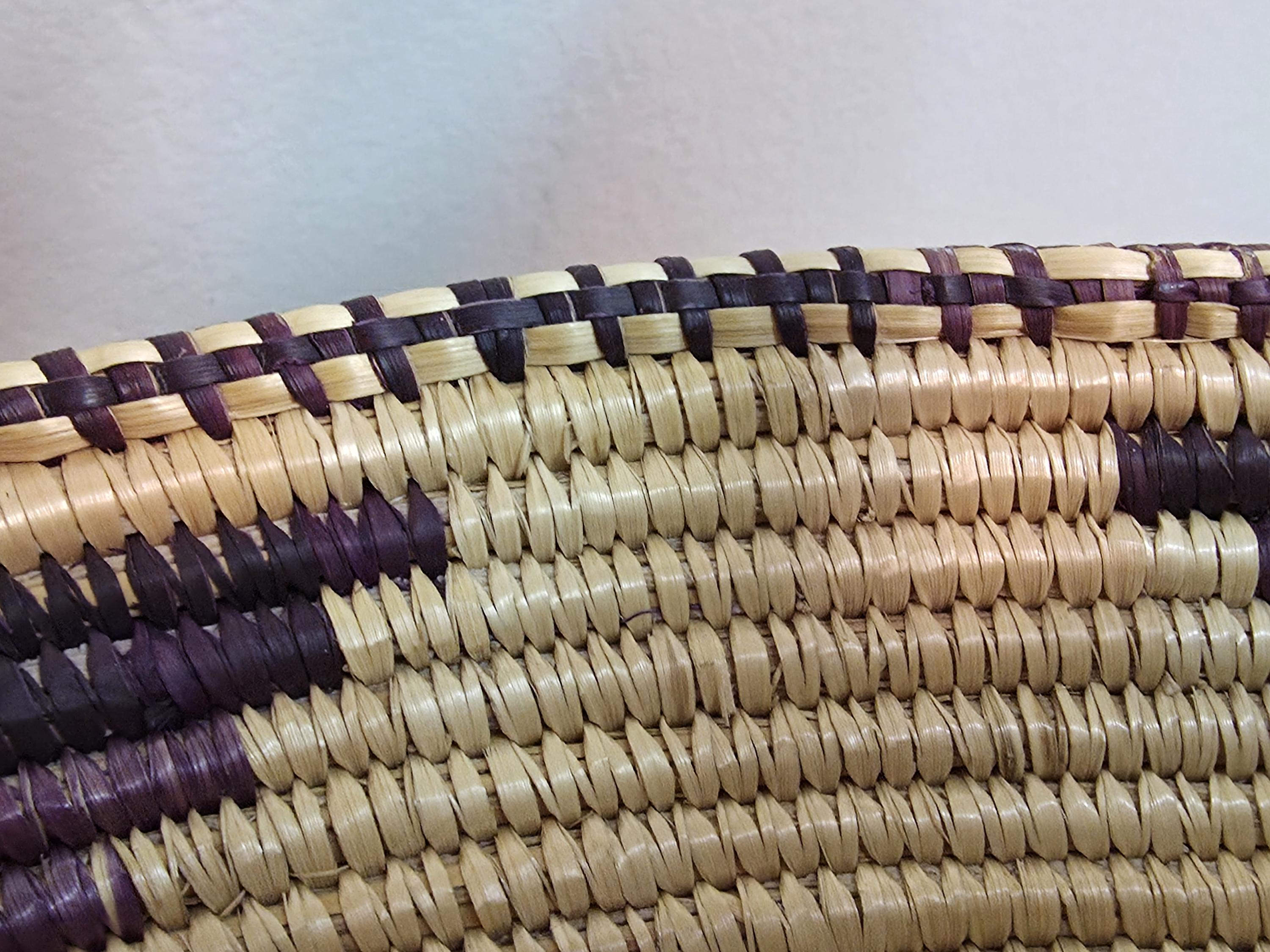 Vintage Rwandan Agaseke Basket Hand Woven Made by Tutsi and Hutu Women ...