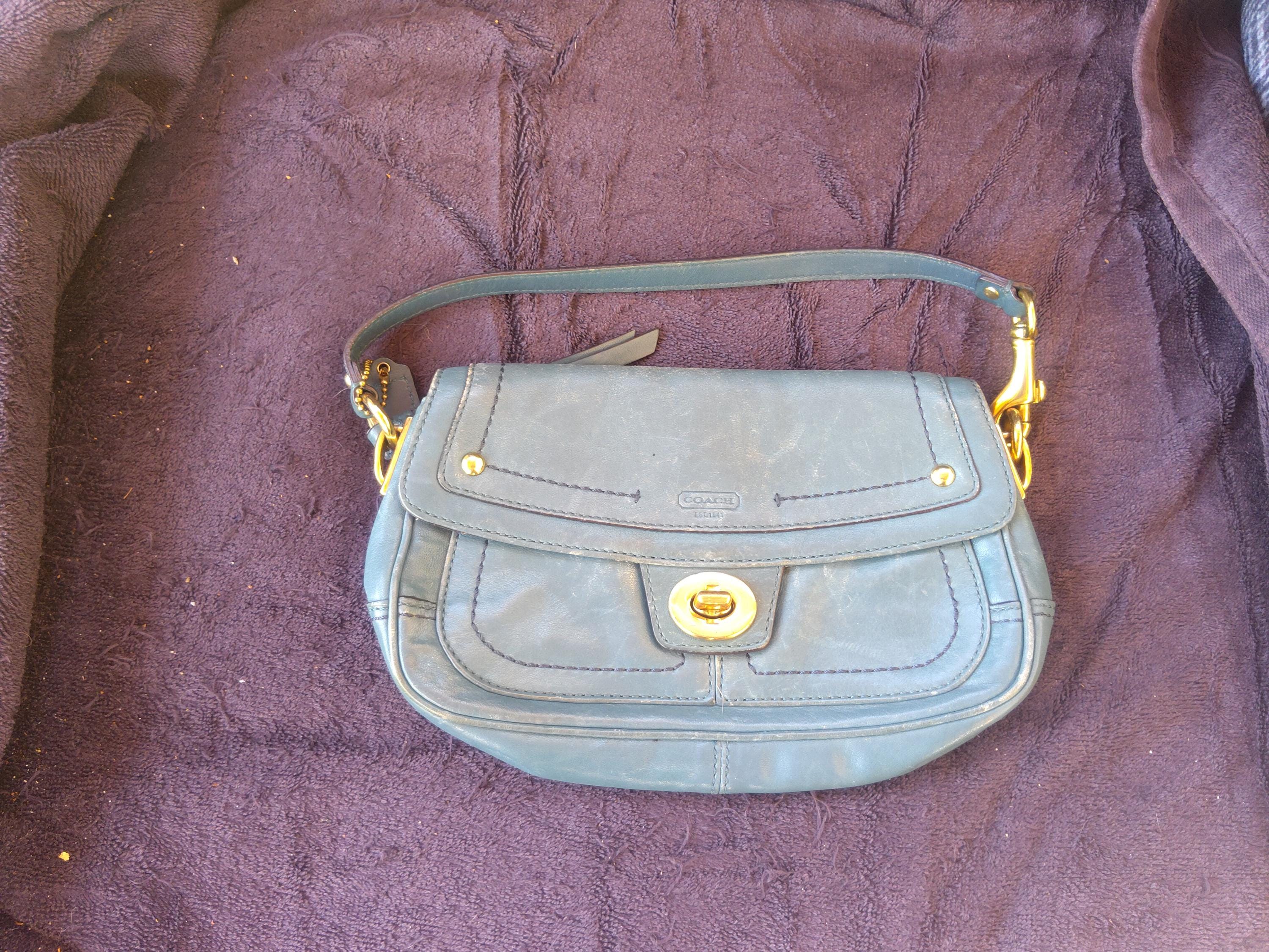 Teal Vintage Coach Bag - Etsy Canada