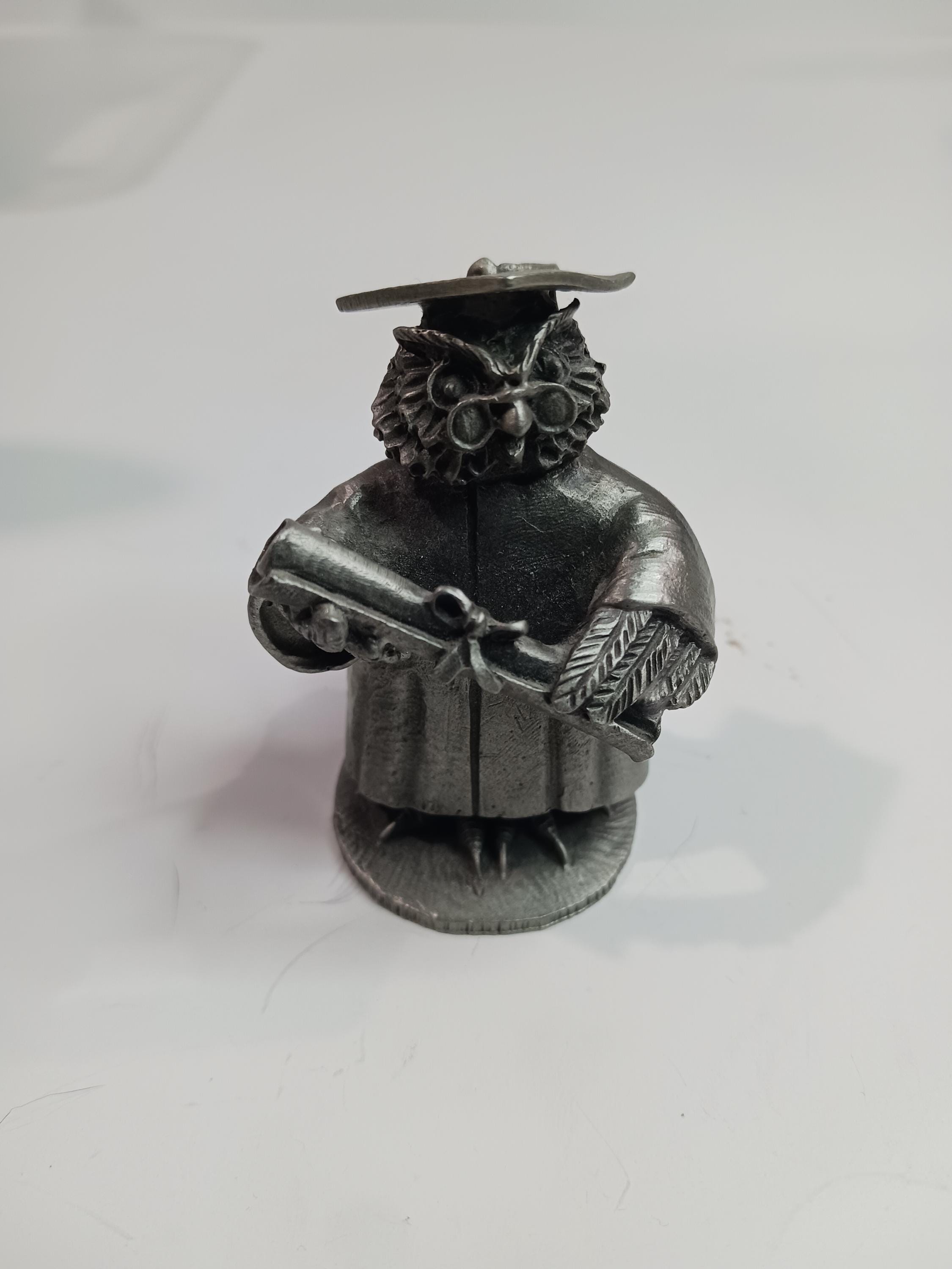 Hudson Pewter Graduation Owl Figurine