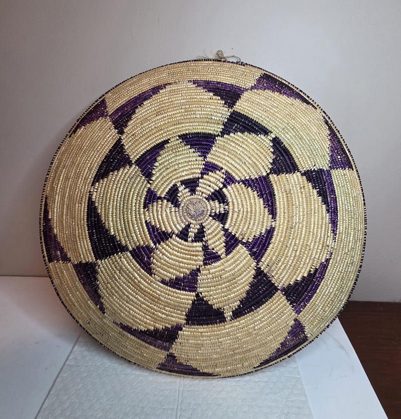 Vintage Rwandan Agaseke Basket Hand Woven Made by Tutsi and Hutu Women ...
