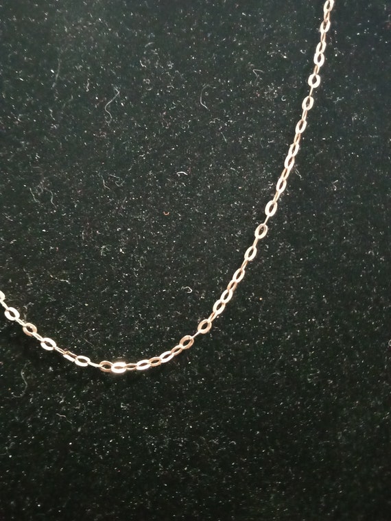 Fine 9ct paperclip rose gold chain - image 6