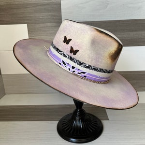 Daydream | Custom Felt Hat, Western Hat, Wide Brim Hat, Cowboy Hat, Custom Hat, Custom Burned Hat
