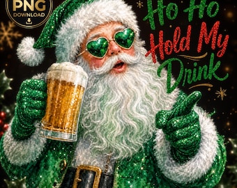 Santa Claus Beer Png, Irish Santa Claus, Santa Beer Shirt, Christmas Crew Png, Ugly Christmas Shirt, Oh What Fun Png, Cozy Season Png
