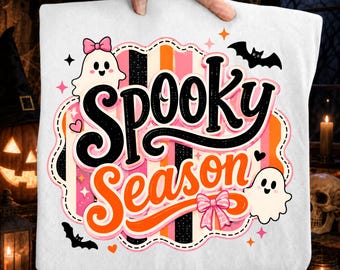 Spooky Season Png, Glam Ghost Png, Pink Ghost Png, Girly Halloween Tee Png, Stay Spooky Png, Trendy Halloween Png, Spooky Mama Png