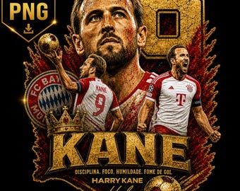 Harry Kane England PNG, Soccer T-Shirt Design, World Cup 2026 Sublimation, DTF, Digital Download