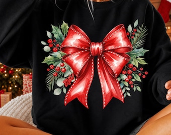 Christmas Bow Png, Red Ribbon Png, Christmas Bow Svg, Holly Jolly Png, Christmas Tree Skirt Png, Christmas Ribbon Png, Holiday Hosting