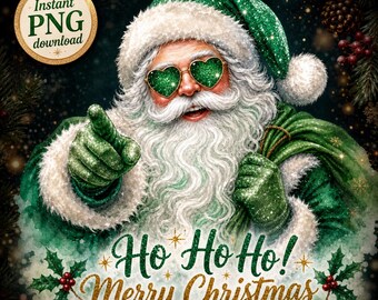 Ho Ho Ho Merry Christmas Png, Hohoho Png, Santa Ho Ho Ho Png, Holly Jolly Png, Ugly Sweater Png, Santa Tshirt Design, Merry Christmaspng