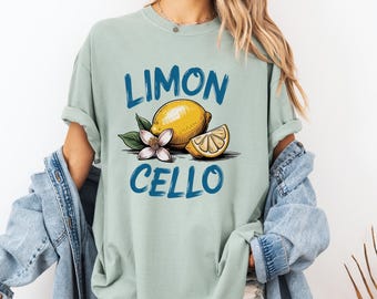Limoncello Shirt Comfort Colors Lemon Graphic Tee Retro Italian Summer Aesthetic