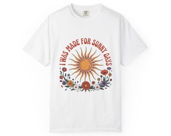 Sunshine Comfort Colors Unisex Garment-dyed T-shirt, Retro Tee for