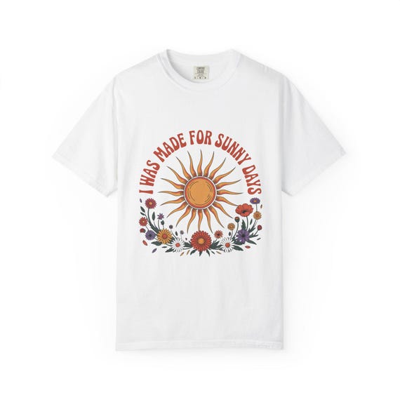 Sunshine Comfort Colors Unisex Garment-dyed T-shirt, Retro Tee for