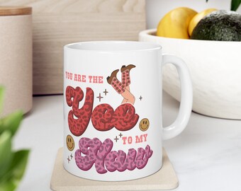 Funny Valentines Day Ceramic Mug 11oz Western Yee Haw Mug