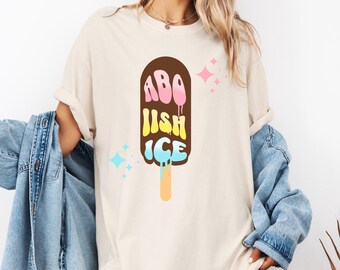 Abolish ICE T-Shirt | Melt ICE Cube Graphic, Social Justice Tee