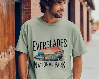 Chemise confort couleurs du parc national des Everglades Chemise alligator Chemise Florida