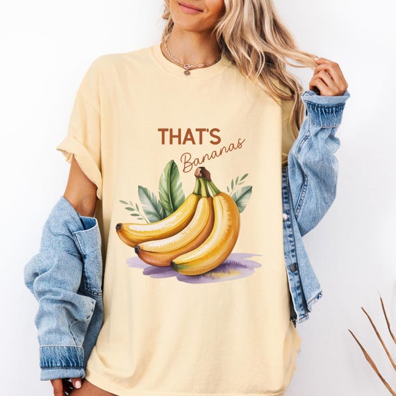 Tropical Banana T-shirt - Fun Summer Tee, Gift for Fruit Lovers