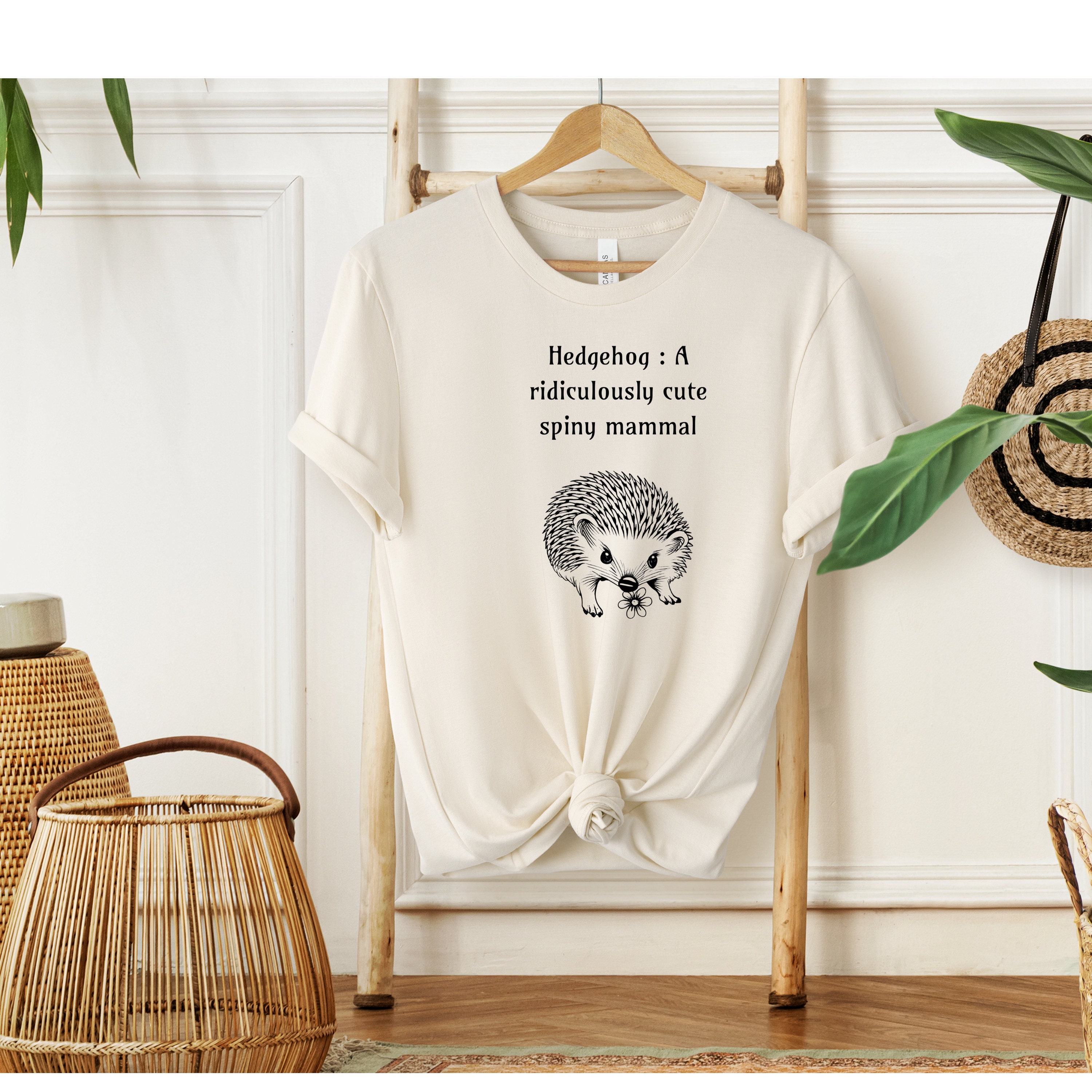 Respect The Hedgehog Cool Spiny Mammal Photo Graphic T-Shirt Respect The Hedgehog Cool Spiny Mammal Photo Graphic T-Shirt