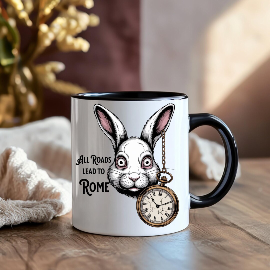 White Rabbit All Roads Lead to Rome Coffee Cup Viral Tiktok Inspired ...