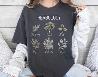 Herbology  Shirt Comfort Colors Botanical Shirt , Nature Lover, Farm not Pharma, Crunchy, Herbalist Shirt Gift For Herbalistic