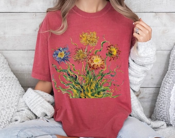 Comfort Colors Wildflower Shirt Floral Shirt Cottagecore Shirt Flower Shirt Boho Wildflower T-shirt Gift For Women
