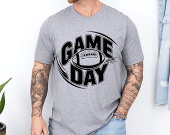 Unisex T-shirt Football Game Day, shirt achterklepfeest, T-shirt sportfan, casual weekendtop, T-shirt met print