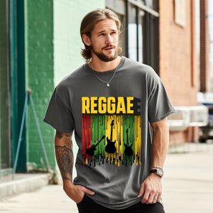 Reggae Music Comfort Colors Unisex T-shirt Gift For Reggae Music Lover Jamaica  Island Vibes