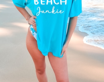 Beach Junkie Comfort Colors Shirt Beach Lover Shirt Summer Shirt Gift For Her