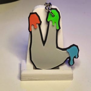 Gorilla Tag - Portachiavi cosmetico Finger Painter - Fan Art