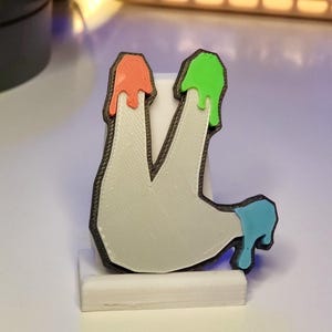 Gorilla Tag - Finger Painter Fridge Magnet - Fan Art
