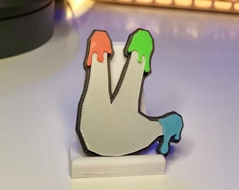 Gorilla Tag - Finger Painter Fridge Magnet - Fan Art