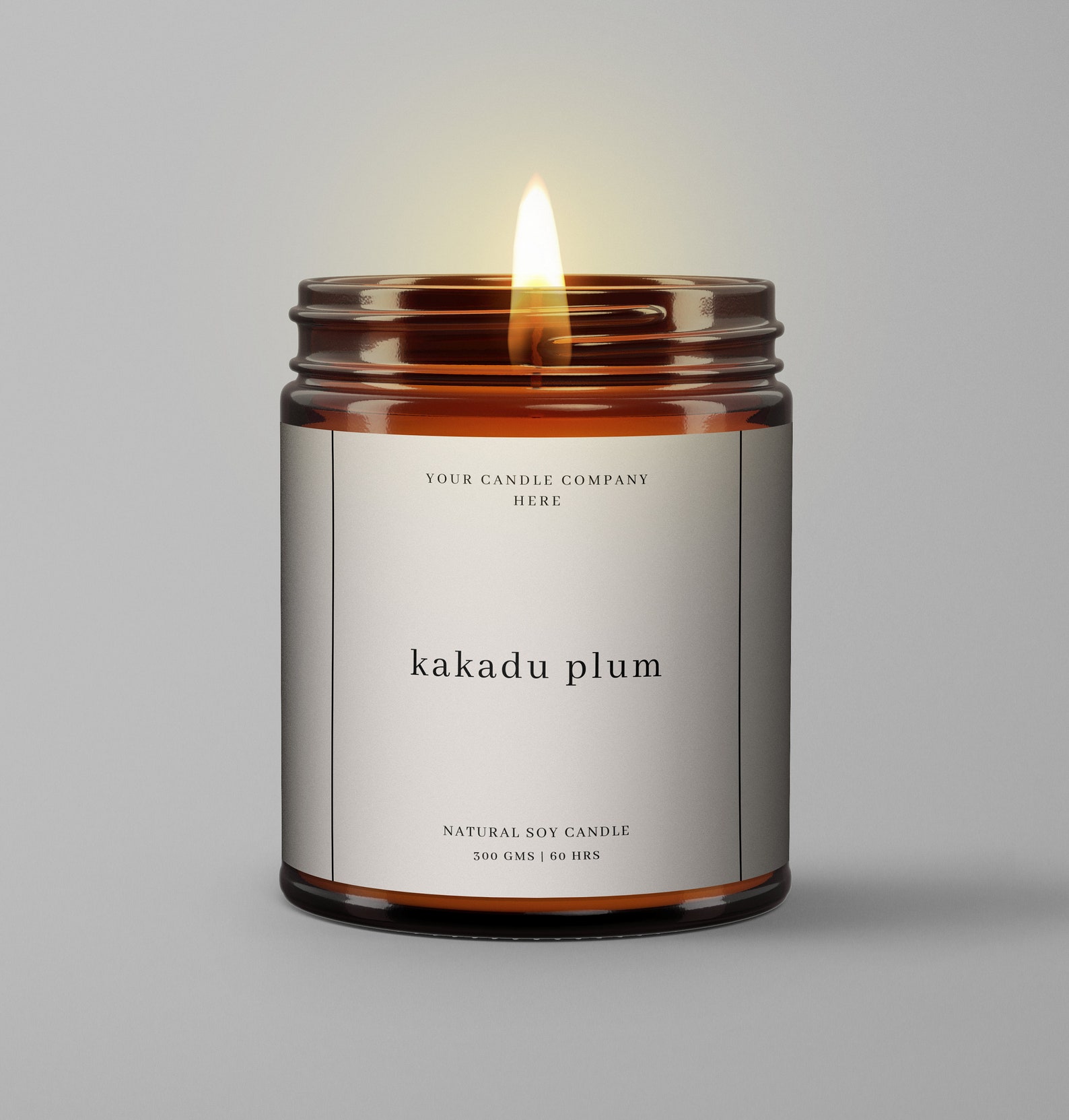 Editable Candle Label Template | Minimal Style Candle Label ...