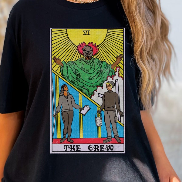 The Backstage Crew Tarot Card Tech Theatre Jersey Short Sleeve Tee