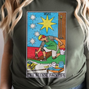 Camiseta de manga corta The Scenic Painter Tarot Card Tech Theatre Jersey