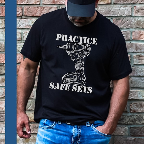 Practice Safe Sets Drill Original Drawing Gift Shirt for Theater Techie Technician Soft Jersey Shirt