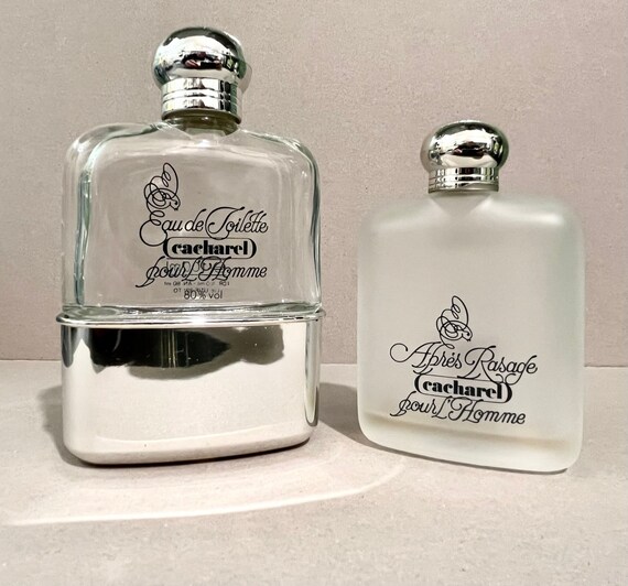 Cacharel Pour Homme Juego de 2 botellas vacias vintage Etsy Espana