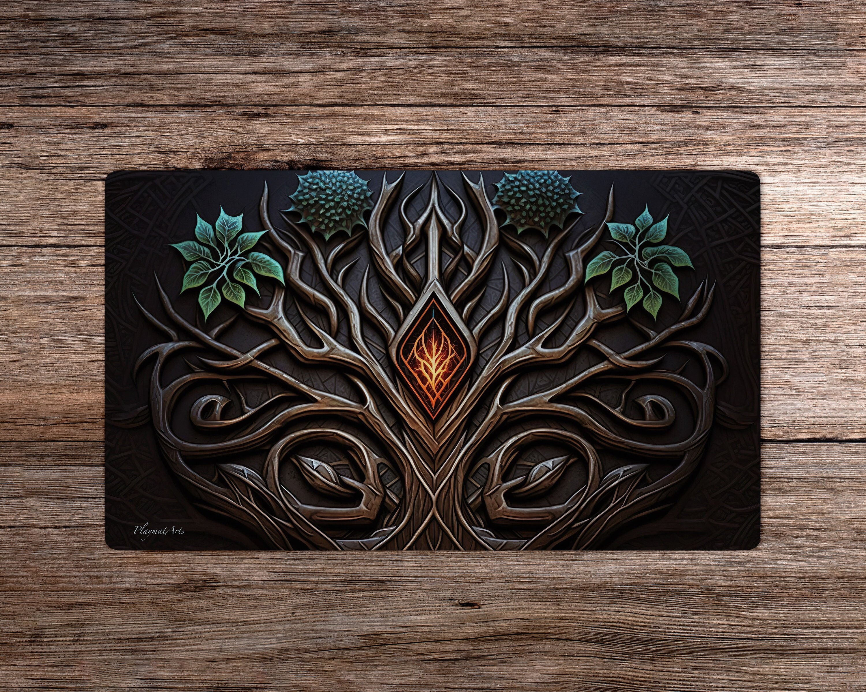 Magic Rune Mat Cap Rune of the Forest - 24