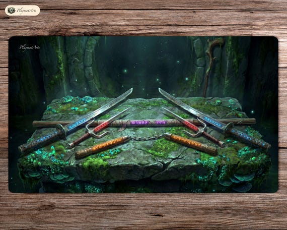ハマト一族の武器庫 - TMNT - 60 x 35 cm - プレイマット MTG - TCG用