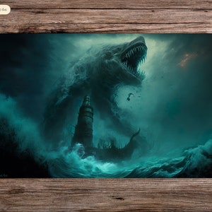 Curse of the Siren - 24"x14" - Playmat MTG - Board Game Mat for TCG