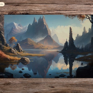 Hidden valley - 24&quot;x14&quot; - Playmat MTG - Board Game Mat for TCG