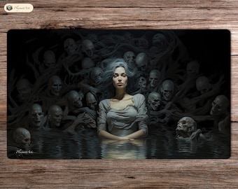 Cranium Queen - 24"x14" - Playmat MTG - Board Game Mat for TCG