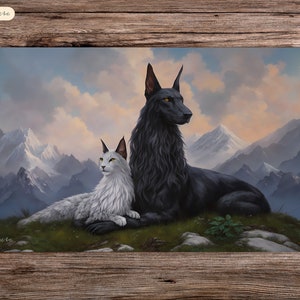 Inseparable - 24&quot;x14&quot; - Playmat MTG - Board Game Mat for TCG
